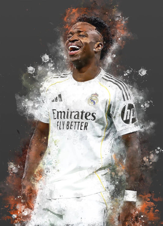 Vinicius Jr Voetbal Poster Jongenskamer Bestellen