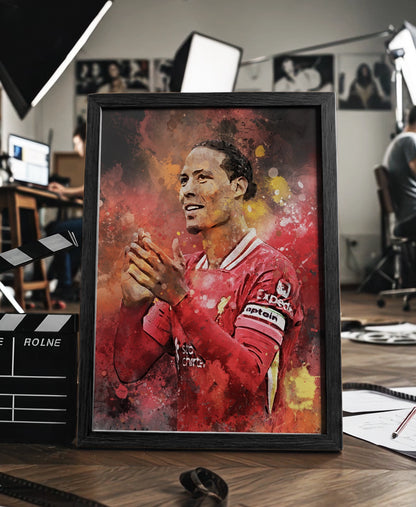 Virgil van Dijk voetbal poster