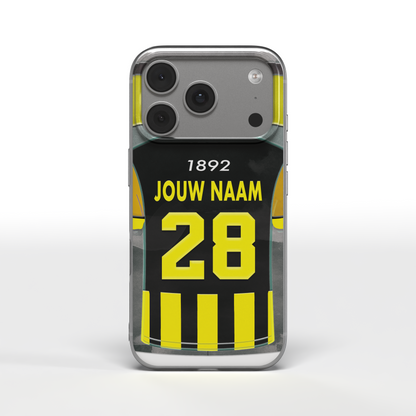 Vitesse Arnhem Telefoonhoesje Gepersonaliseerd Voetbal Cadeau