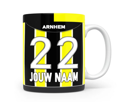Vitesse Arnhem Voetbal Mok Met Personalisatie Voetbal Cadeau