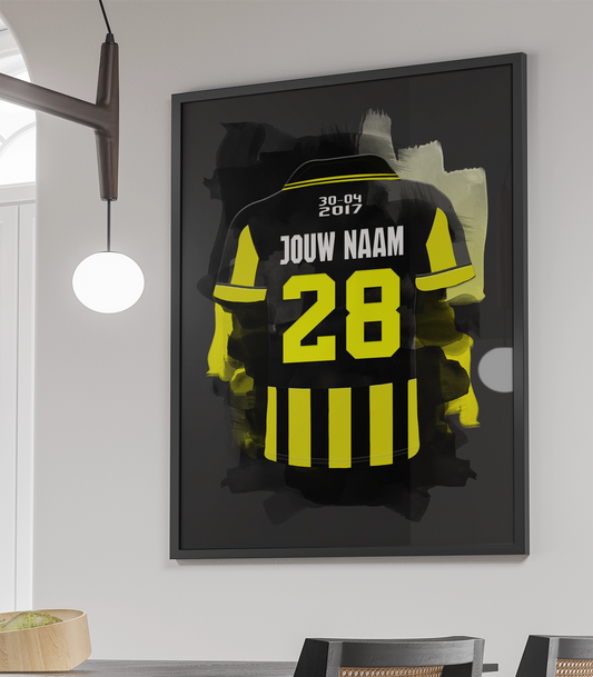 Vitesse Arnhem Voetbal Poster Met Personalisatie Jongenskamer Kopen