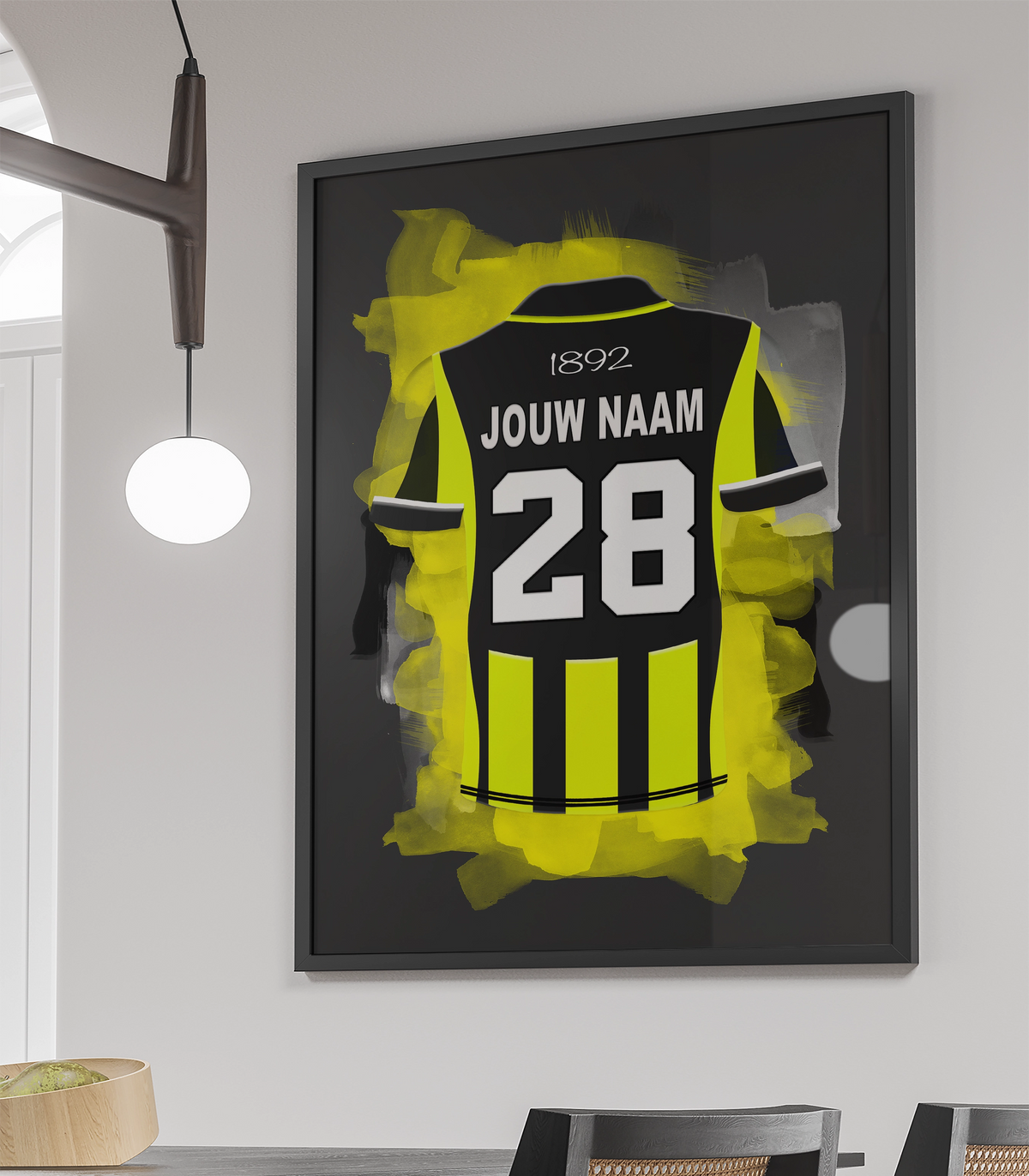 Vitesse Arnhem Poster Met Eigen Naam Verjaardag Cadeau Jongenskamer