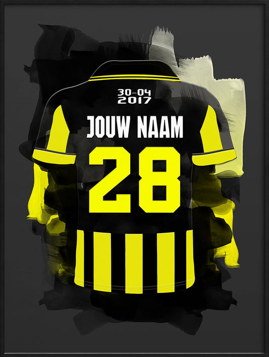 Vitesse Arnhem Voetbal Poster Met Eigen Naam Voetbalcadeau Fans
