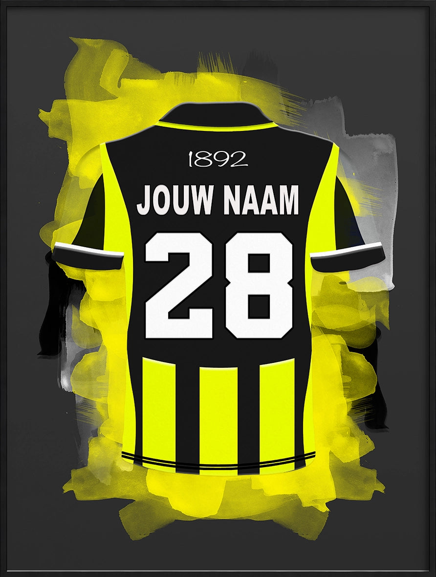 Vitesse Arnhem Poster Gepersonaliseerd Voetbal Cadeau 