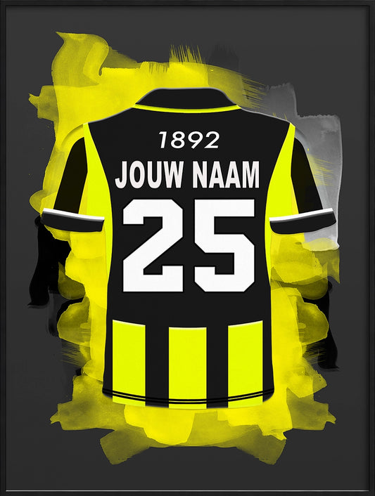 Vitesse Arnhem Poster Gepersonaliseerd Voetbal Cadeau 