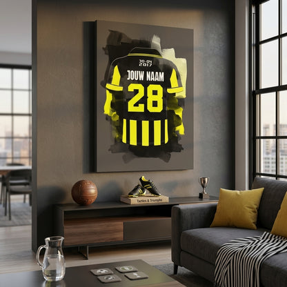 Vitesse Arnhem Voetbal Canvas Verjaardag Cadeau Muurdecoratie