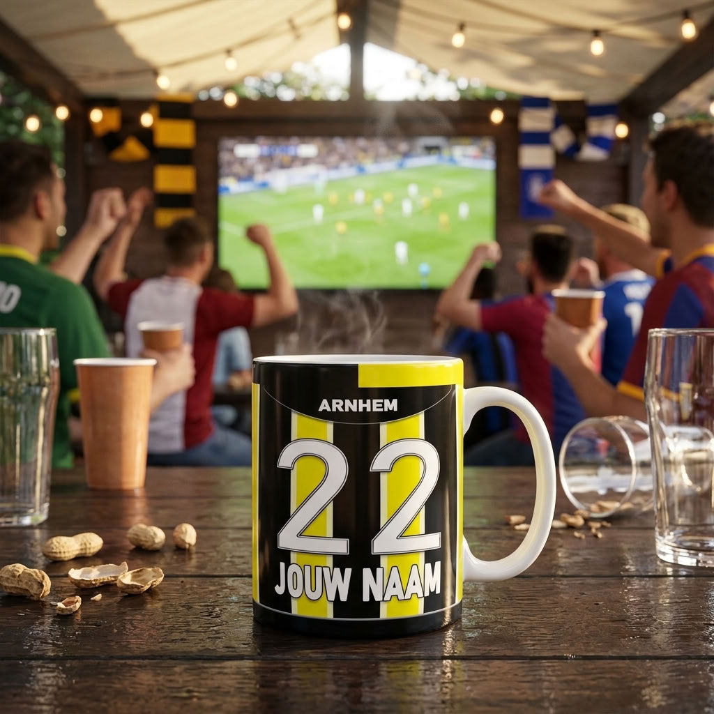Vitesse Mok Gepersonaliseerd Voetbal Cadeau Bestellen