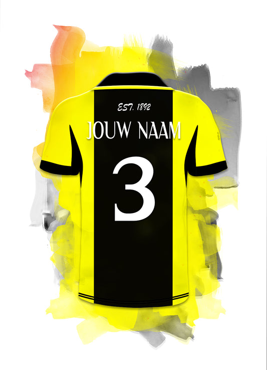 Vitesse Arnhem wanddecoratie - Losse poster - Voetbal fan cadeau