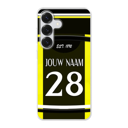 Vitesse Arnhem telefoonhoesje met naam - Samsung Galaxy - Voetbal fan kado