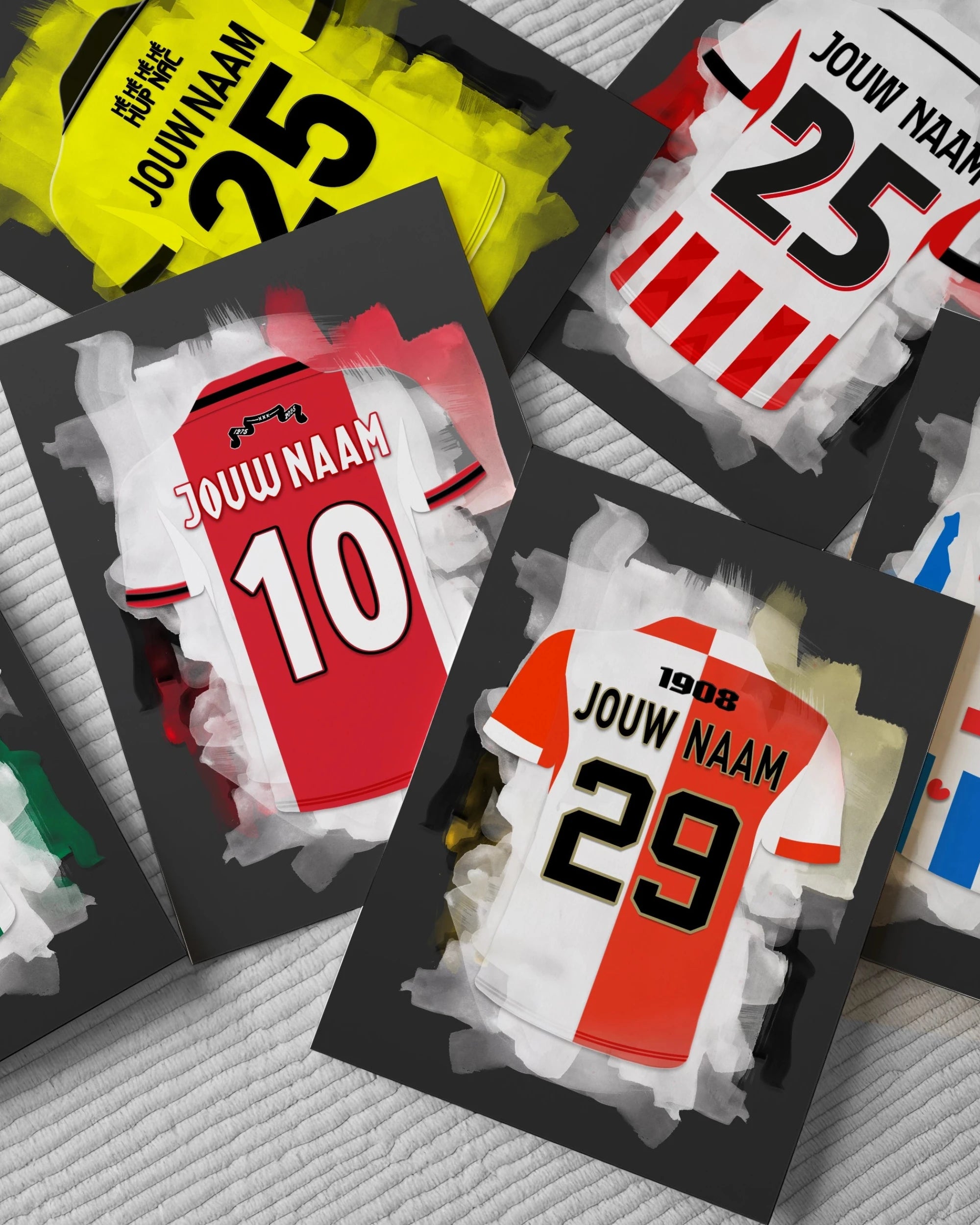 Wallofprints Voetbalposters Eredivisie Ajax Feyenoord PSV Muurdecoratie