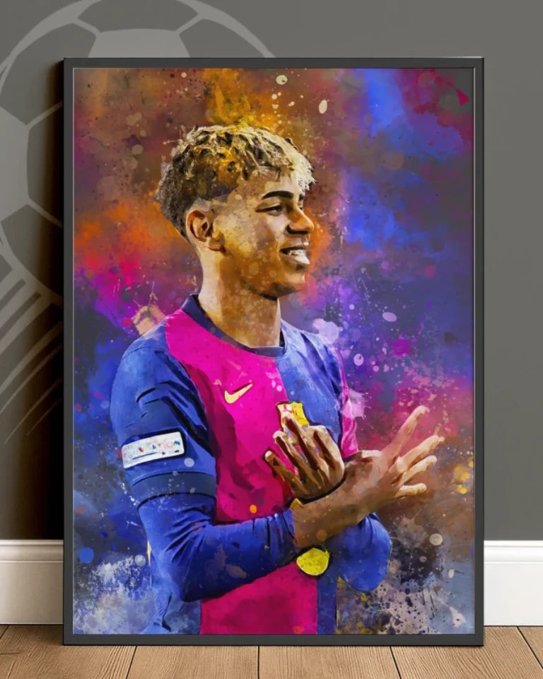 Wallofprints Voetbalposter Spelers Voetbal Muurdecoratie Jongenskamer