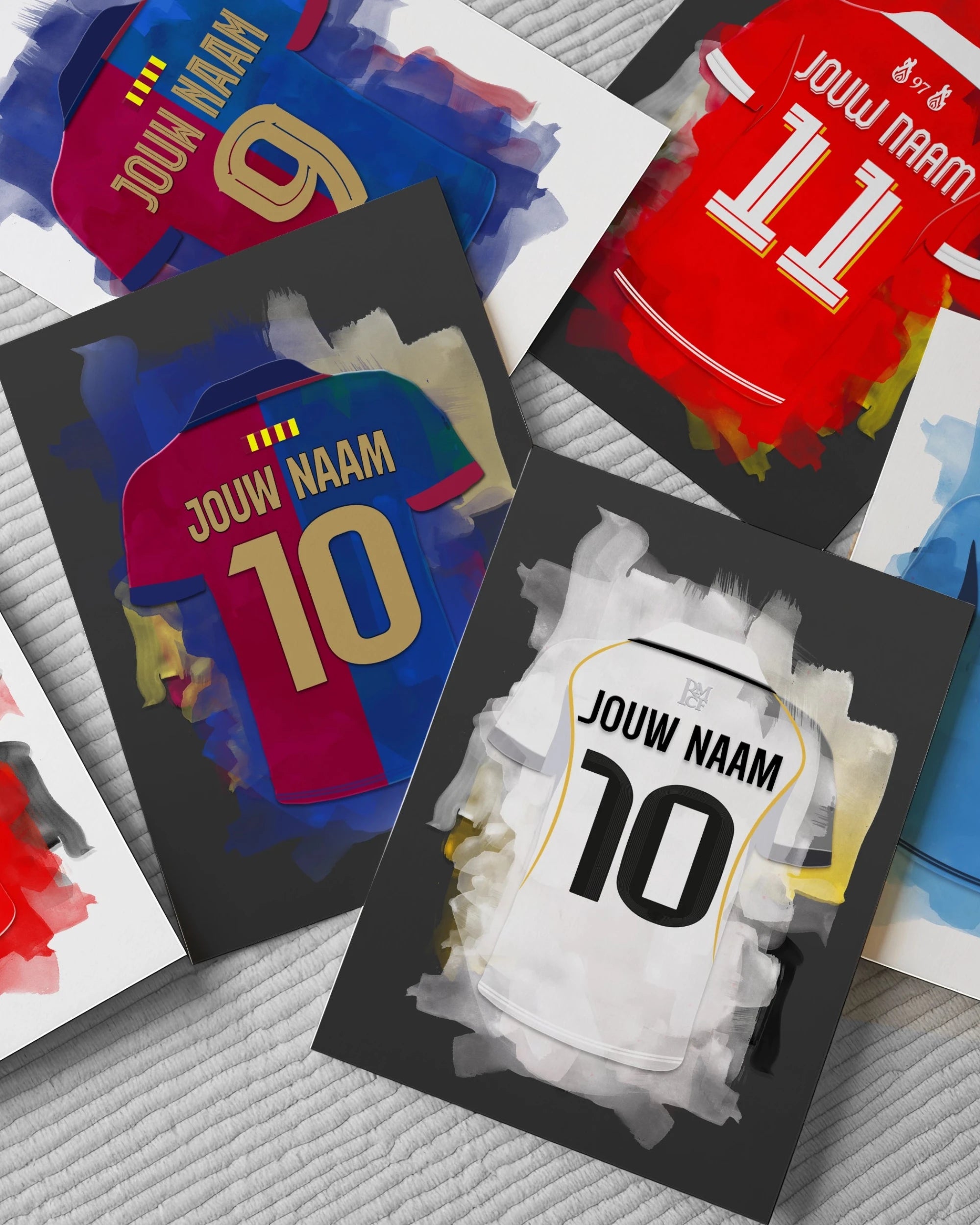 Gepersonaliseerde Topclubs Voetbalposters Bij Wallofprints