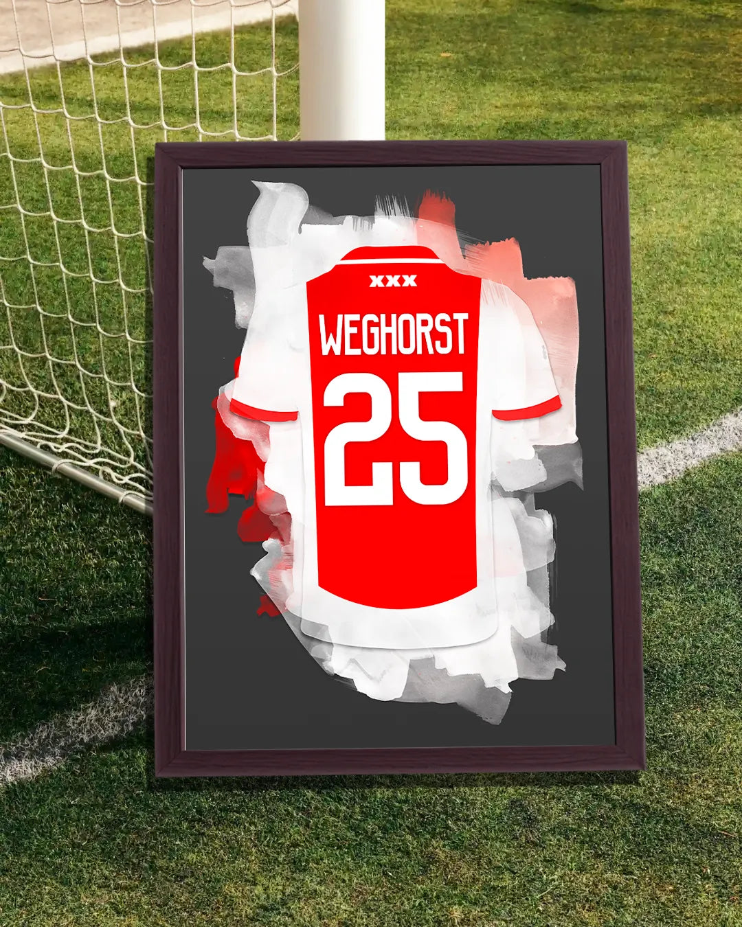 Weghorst ingelijste poster Ajax Amsterdam Wanddecoratie