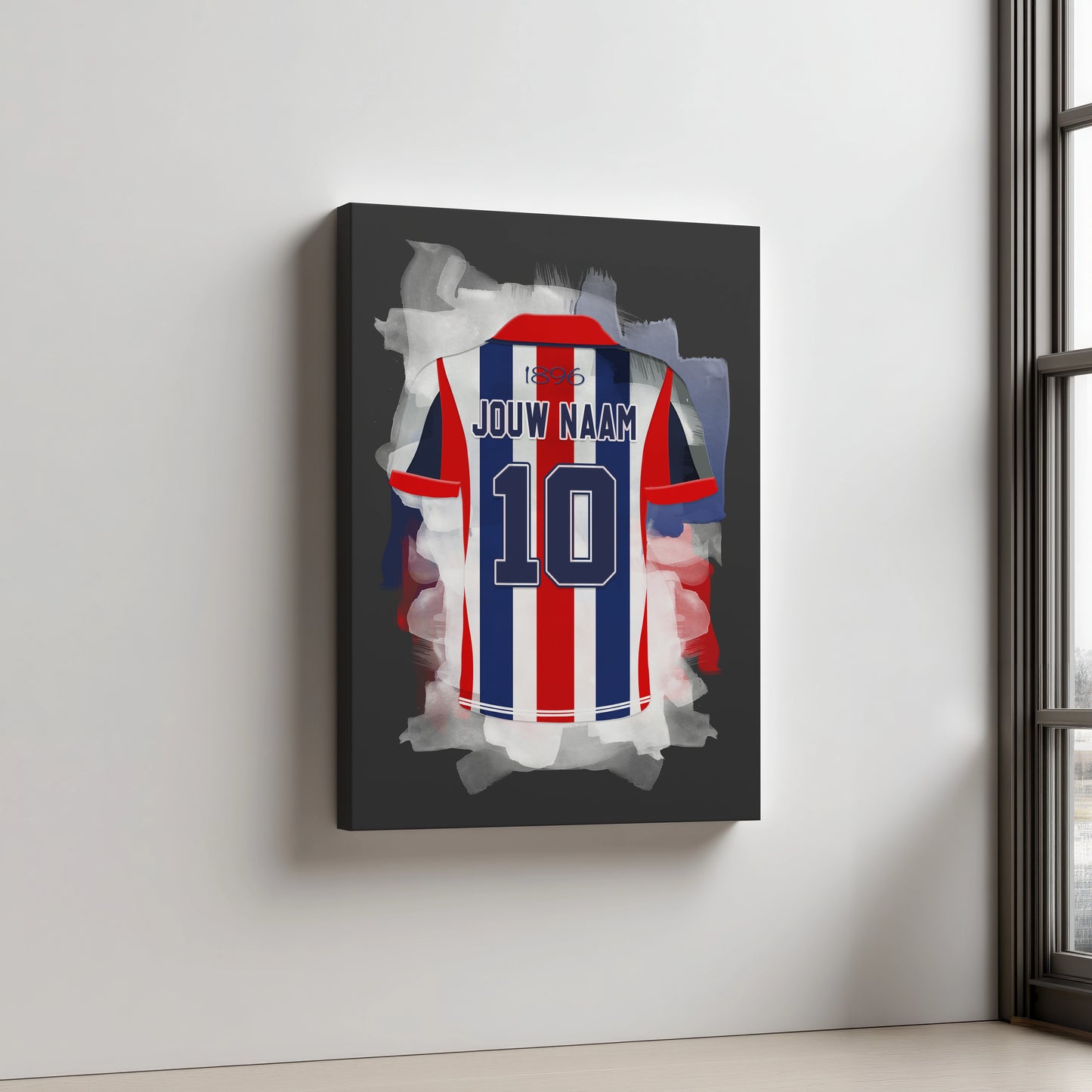 Willem 2 Tilburg Aluminium Dibond Mancave Voetbal Wanddecoratie