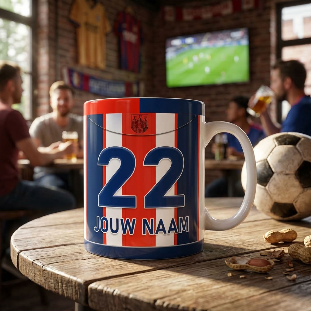 Willem 2 Mok Gepersonaliseerd Voetbal Cadeau Bestellen