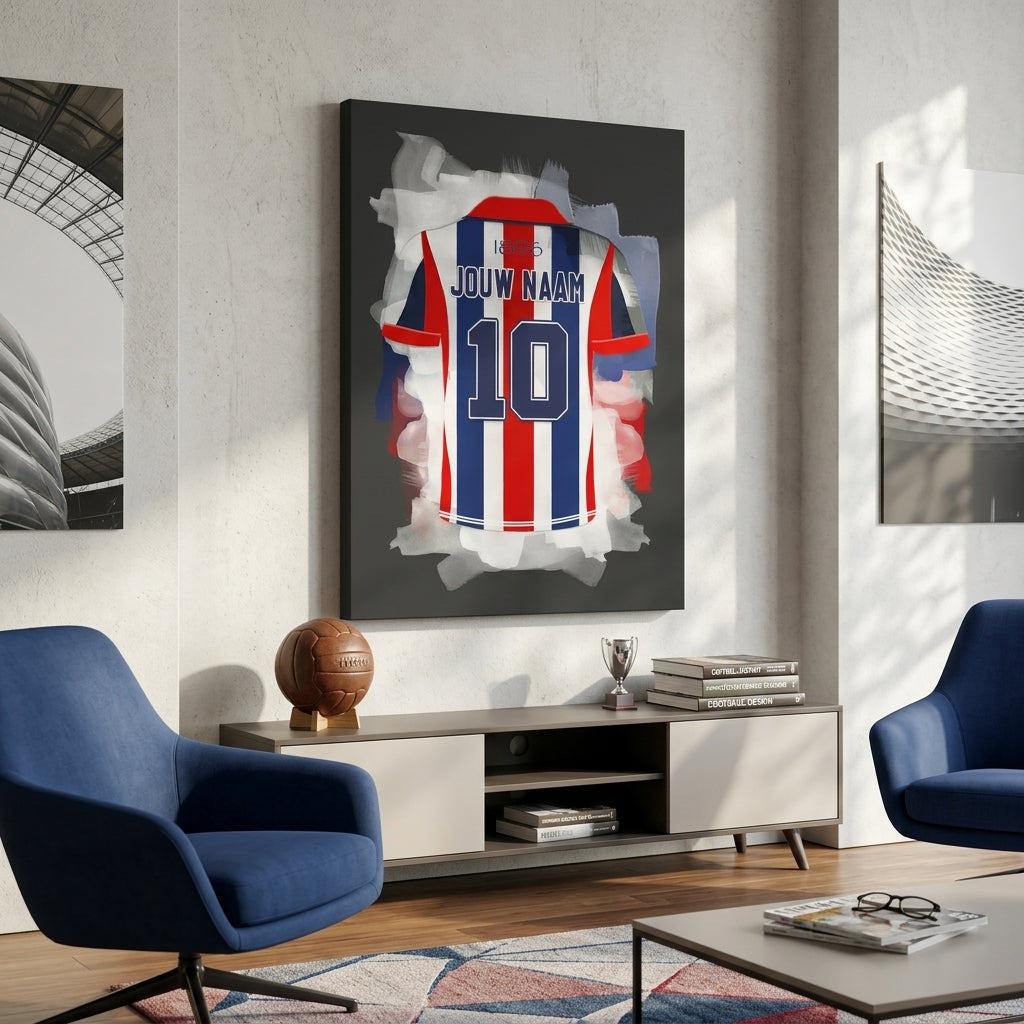 Willem 2 Tilburg Voetbal Canvas Verjaardag Cadeau Voetbalfan