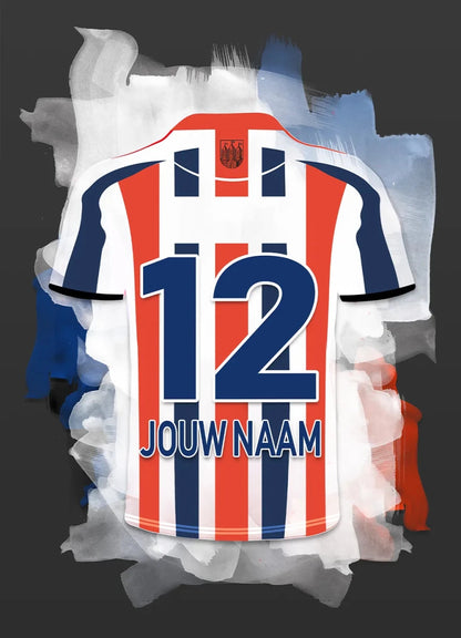 Willem-2-Tilburg-Voetbal-Poster-Met-Naam-Personalisatie