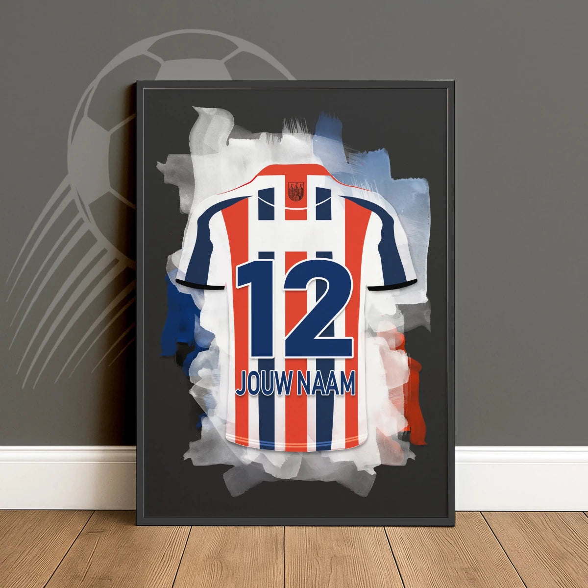 Gepersonaliseerde-Willem-2-Tilburg-Voetbal-Muurdecoratie