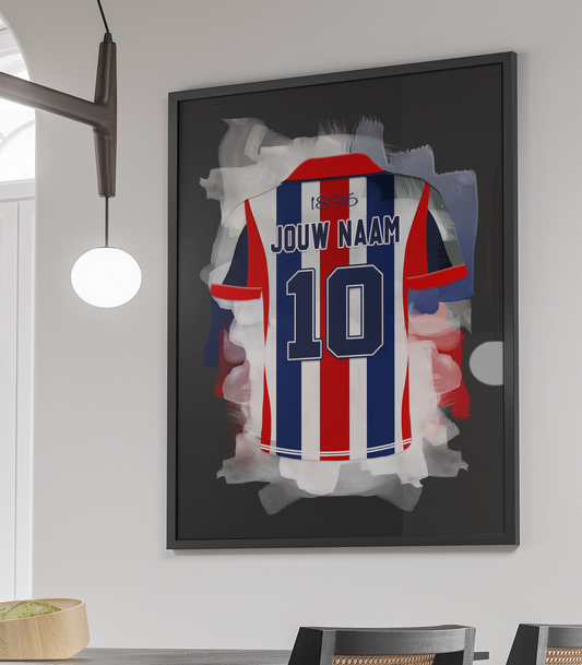 Willem II Voetbal Poster Met Eigen Naam Jongenskamer Cadeau