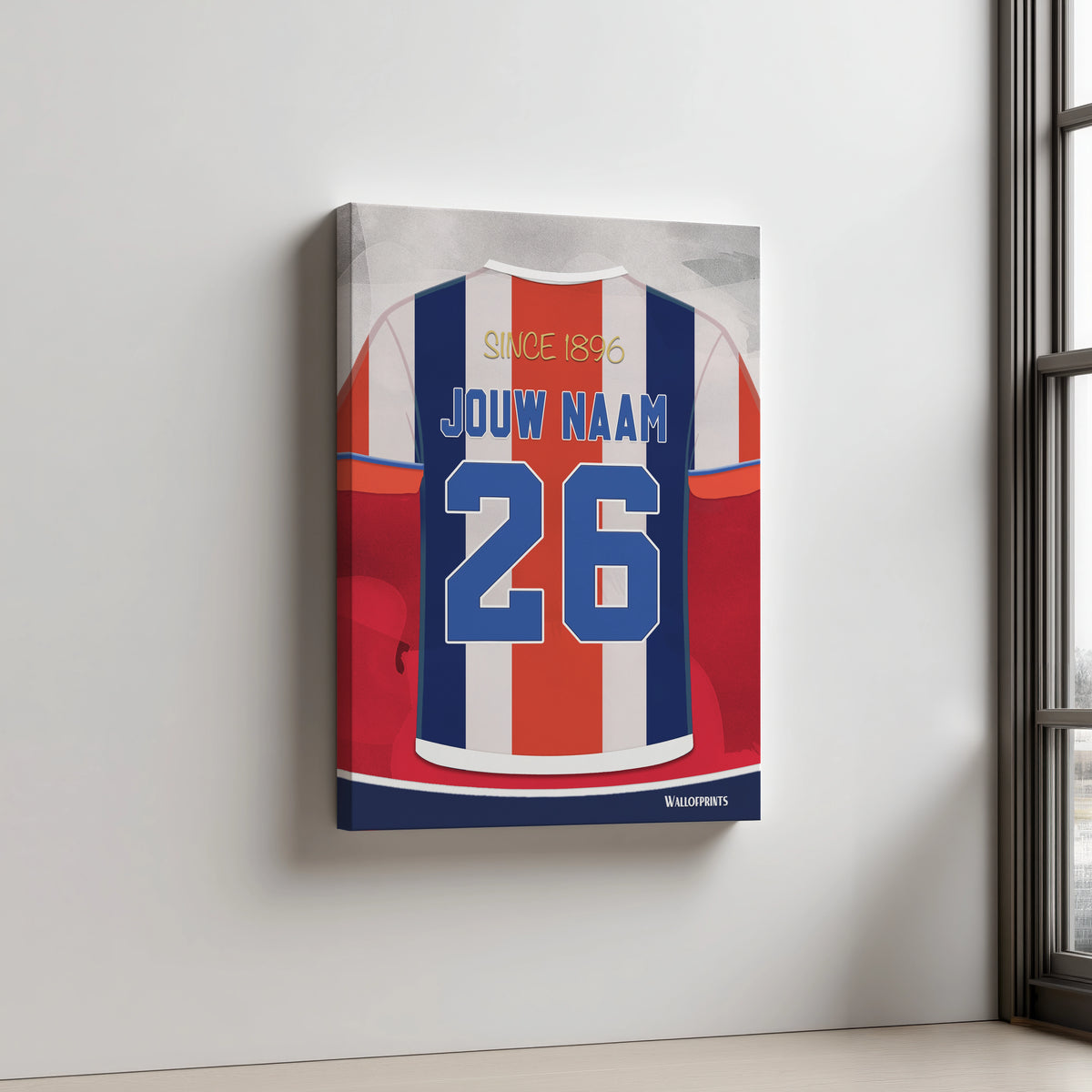 Willem II Wanddecoratie Aluminium Dibond