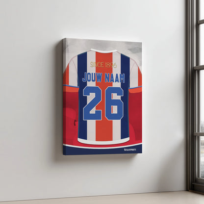 Willem II Wanddecoratie Aluminium Dibond