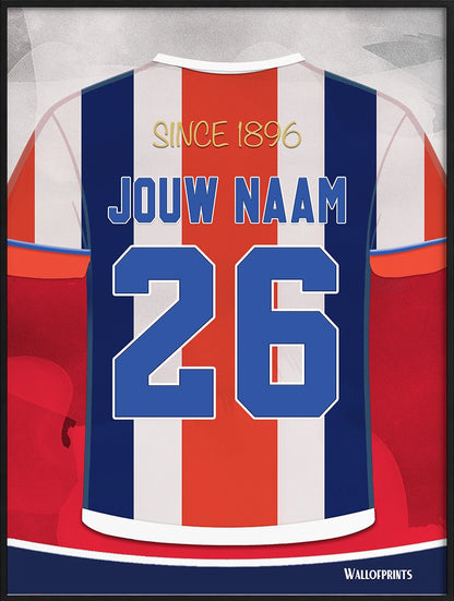 Willem II Wanddecoratie Gepersonaliseerd