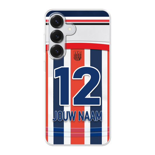 Willem 2 Tilburg telefoonhoesje met naam - Samsung Galaxy - Voetbal fan kado