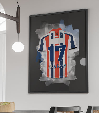 Willem II Tilburg poster met naam kopen