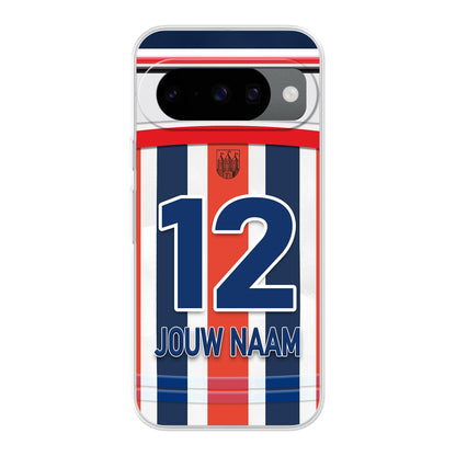 Willem 2 Tilburg telefoonhoesje met naam - Google Pixel - Voetbal fan kado