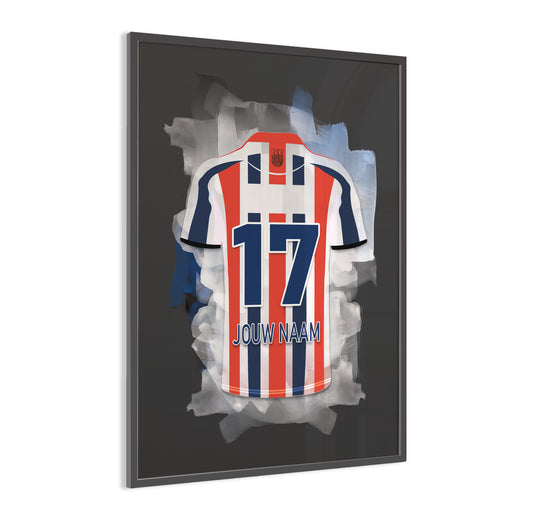 Willem II Tilburg ingelijste poster kopen