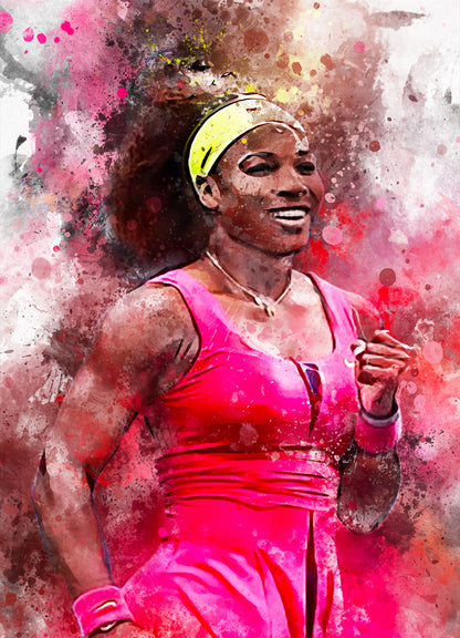 Serena William tennis poster