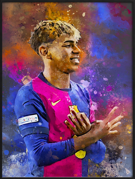 Lamine Yamal Voetbal Poster Kopen