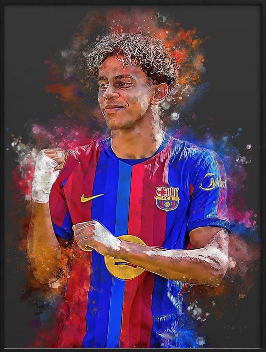 Yamal Voetbal Wanddecoratie Voetbalfan Cadeau Verjaardag