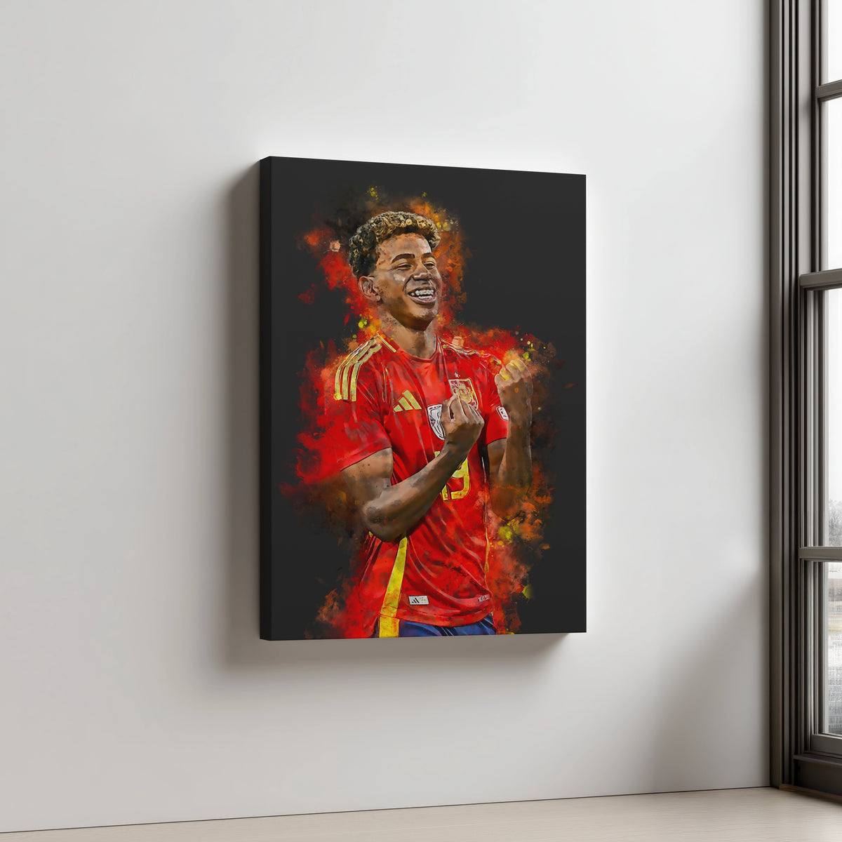 Yamal Voetbal Wanddecoratie Canvas Mancave Cadeau