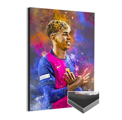 Yamal voetbal wanddecoratie - Canvas poster - Voetbal fan cadeau