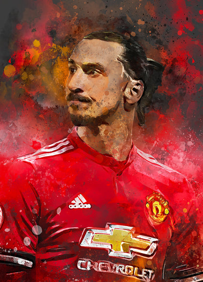Zlatan voetbal poster canvas