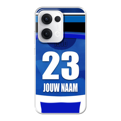 PEC Zwolle 2025-2026 telefoonhoesje met personalisatie - Oppo Reno telefoonhoesjes - Voetbal fan kado 