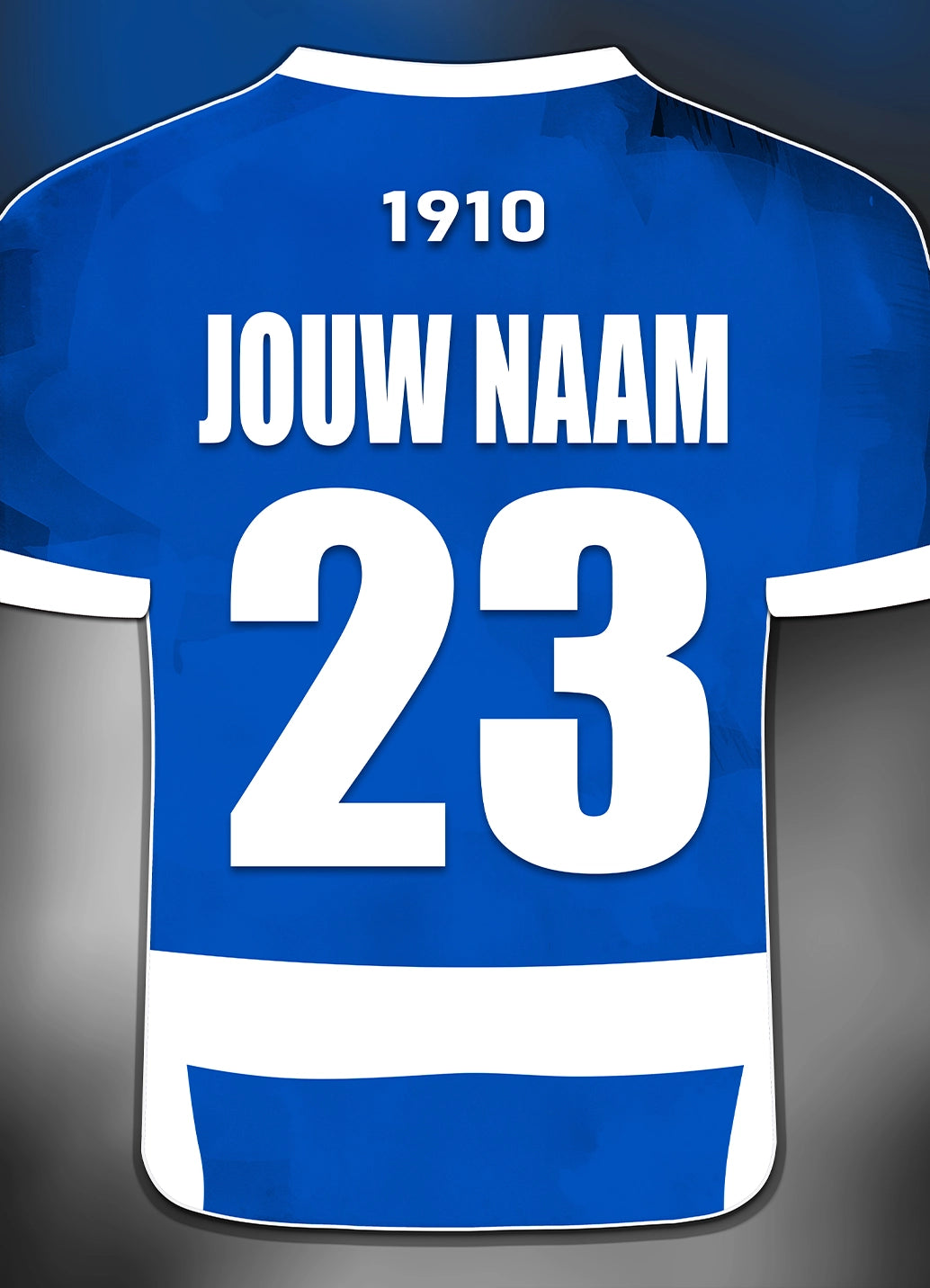 PEC Zwolle poster met naam en rugnummer