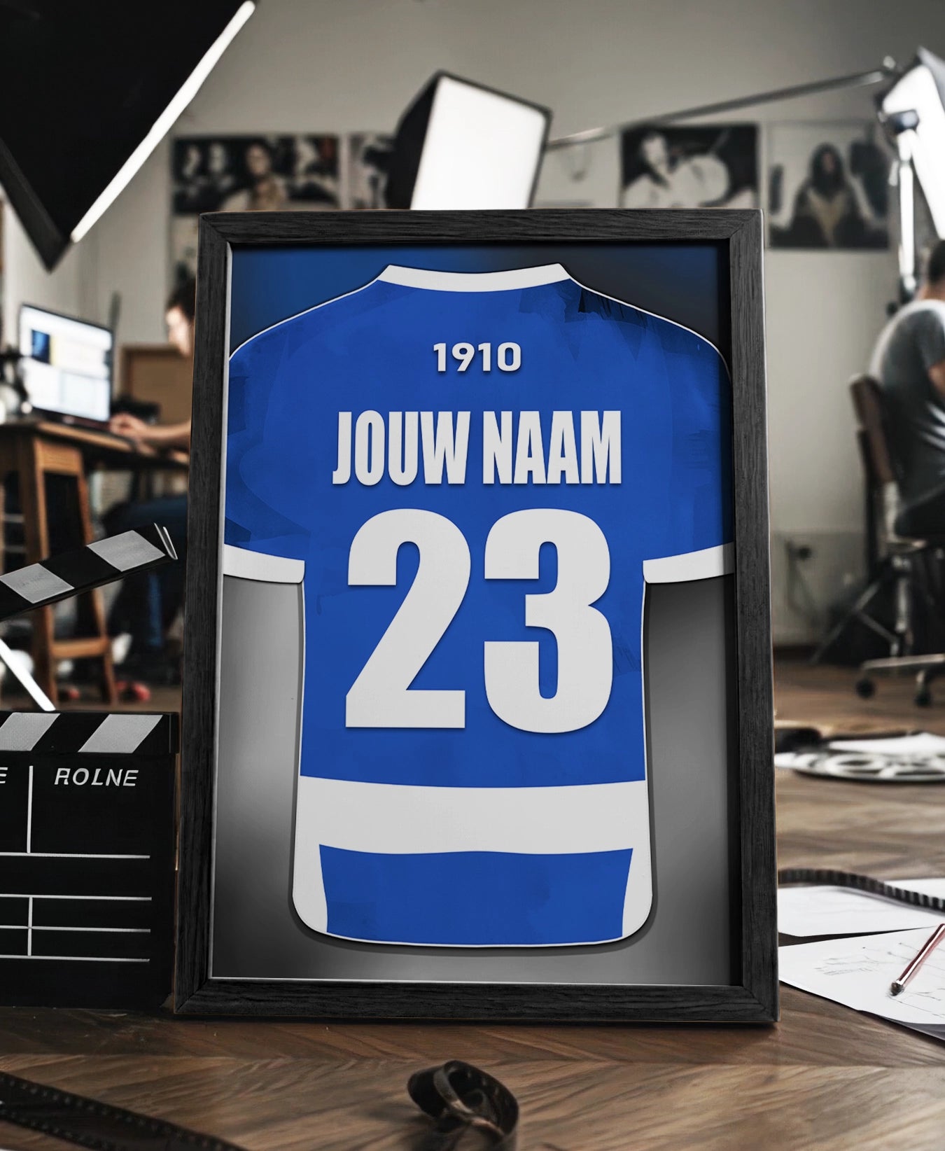 PEC Zwolle ingelijste poster met naam