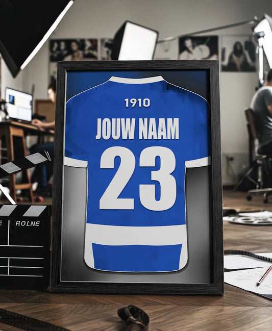 PEC Zwolle ingelijste poster met naam