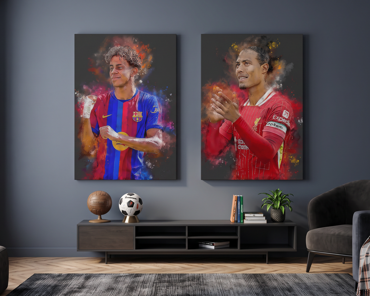 Wallofprints Voetbal posters Voetballers Voetbal Cadeau