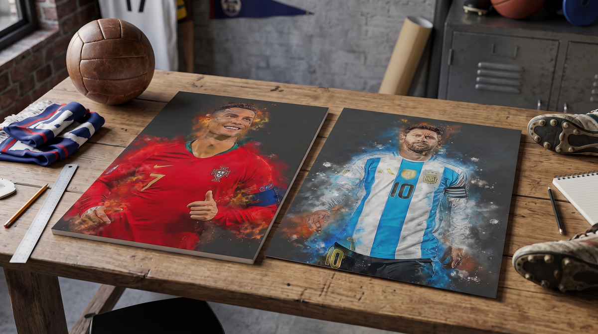 Voetbal Wanddecoratie Voetballers Kopen Wallofprints