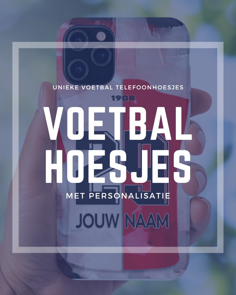 Wallofprints telefoonhoesje.  een ideaal cadeau  voor verjaardagen, feestdagen of als een speciale verassing voor elke sport- en voetballiefhebber  