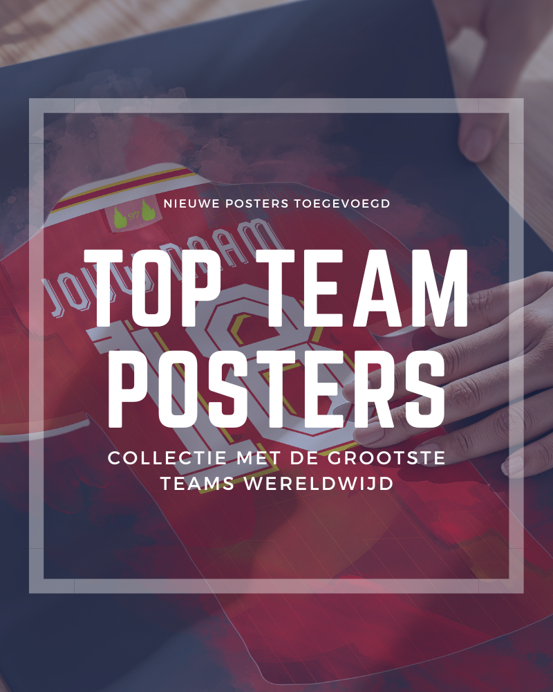 Wallofprints voetbalposter.  een ideaal cadeau  voor verjaardagen, feestdagen of als een speciale verassing voor elke sport- en voetballiefhebber  