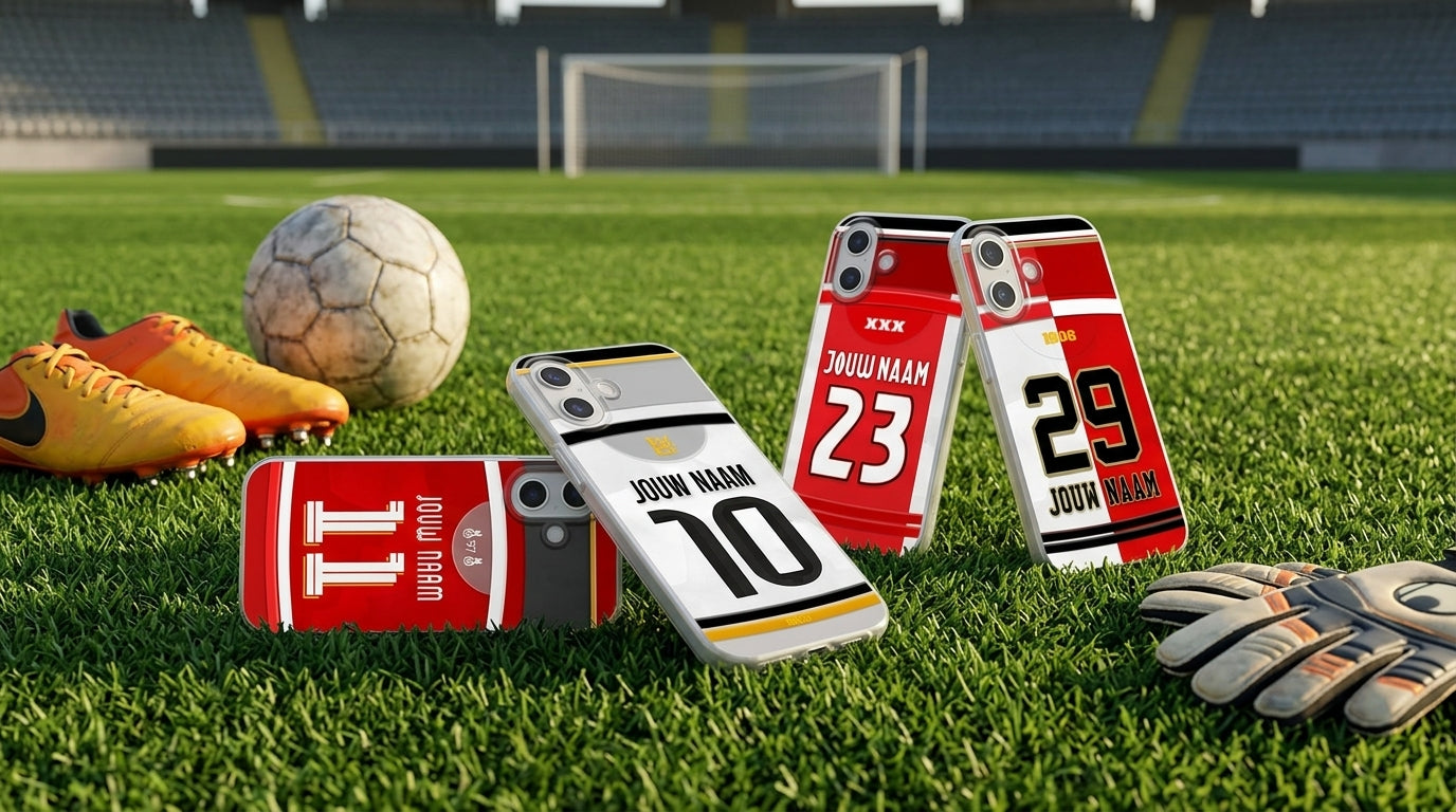 Voetbalhoesjes met personalisatie van eigen naam en rugnummer bij Wallofprints