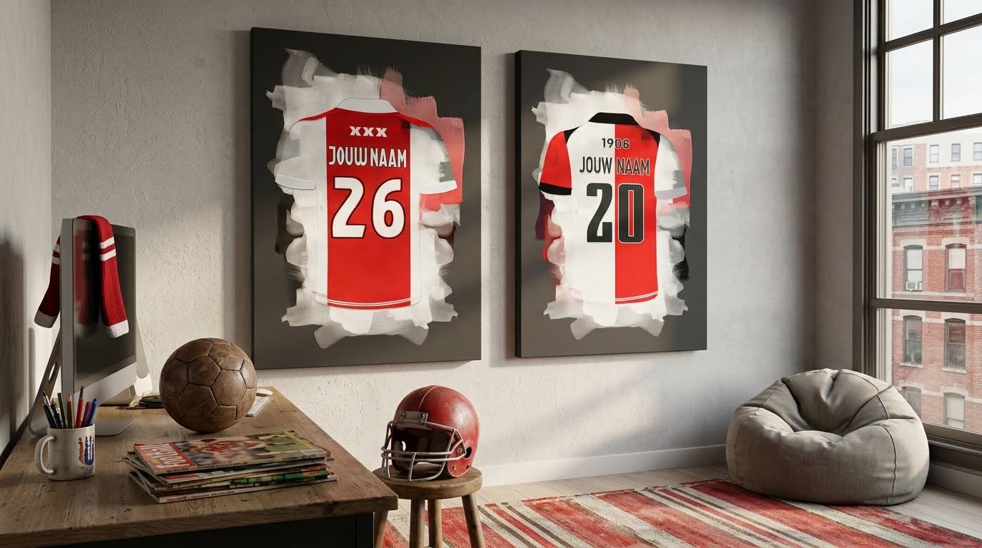 Eredivisie Voetbal Posters Gepersonaliseerd Voetbal Cadeau Jongenskamer Mancave