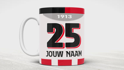 PSV Eindhoven Voetbal Mok Gepersonaliseerd Voetbal Cadeau
