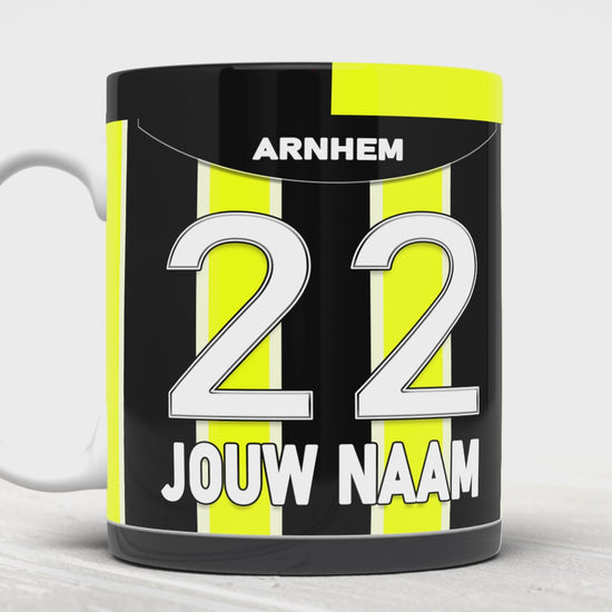 Vitesse Arnhem Voetbal Mok Met Personalisatie Voetbal Cadeau