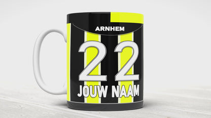 Vitesse Arnhem Voetbal Mok Met Personalisatie Voetbal Cadeau