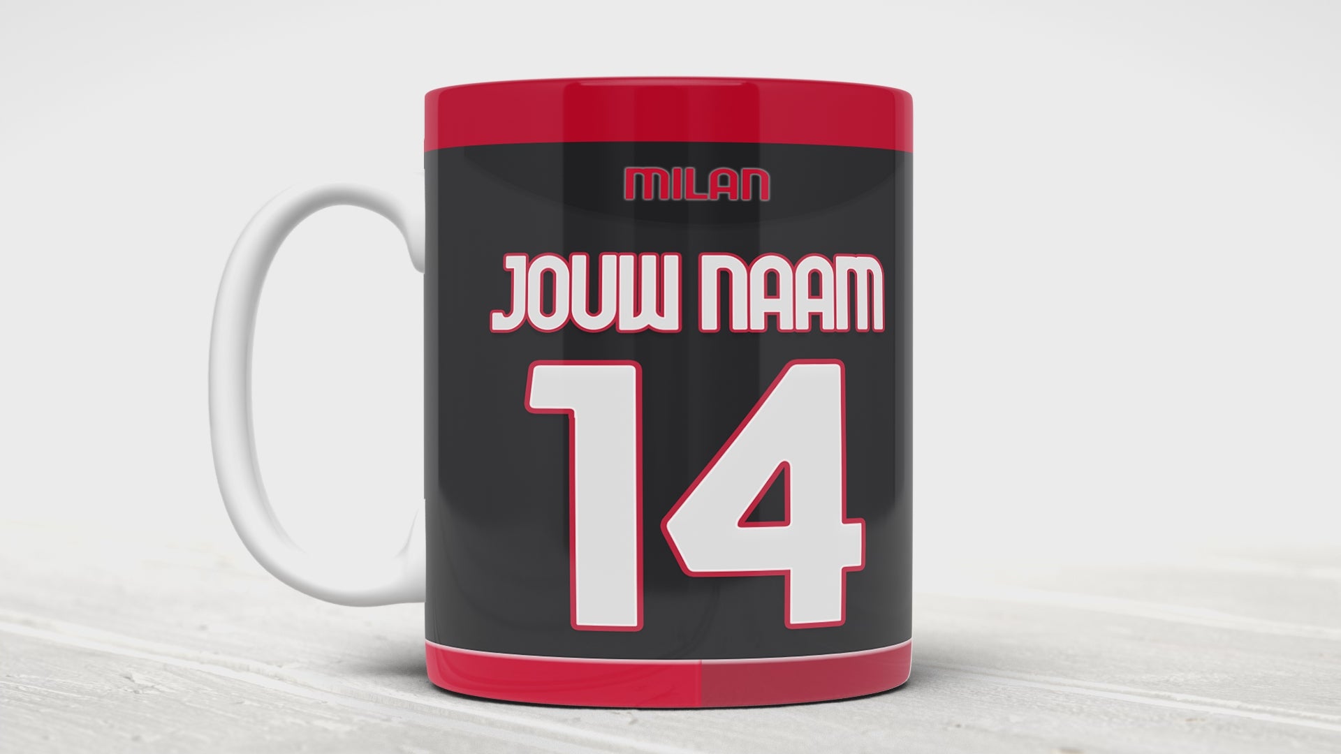 AC Milan Voetbal Mok Gepersonaliseerd Verjaardag Cadeau Jongens